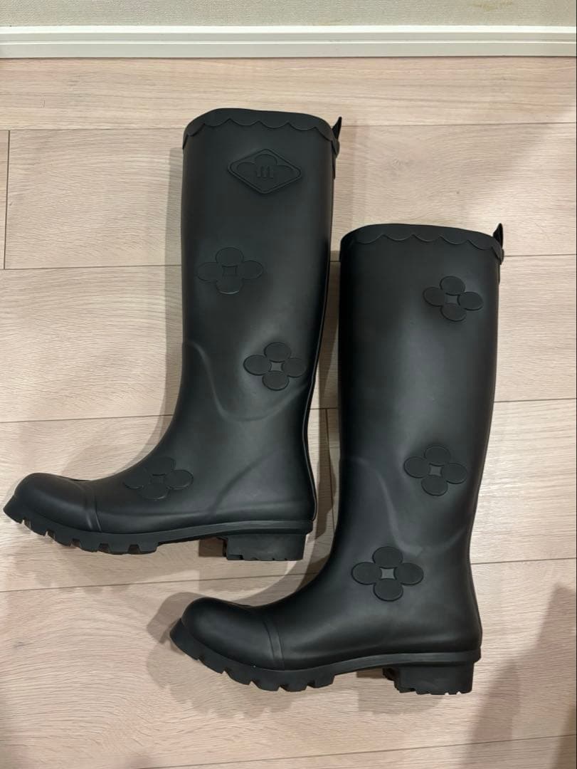 靴 X MINJUKIM FLORAL SHADOW BOOTS LONG