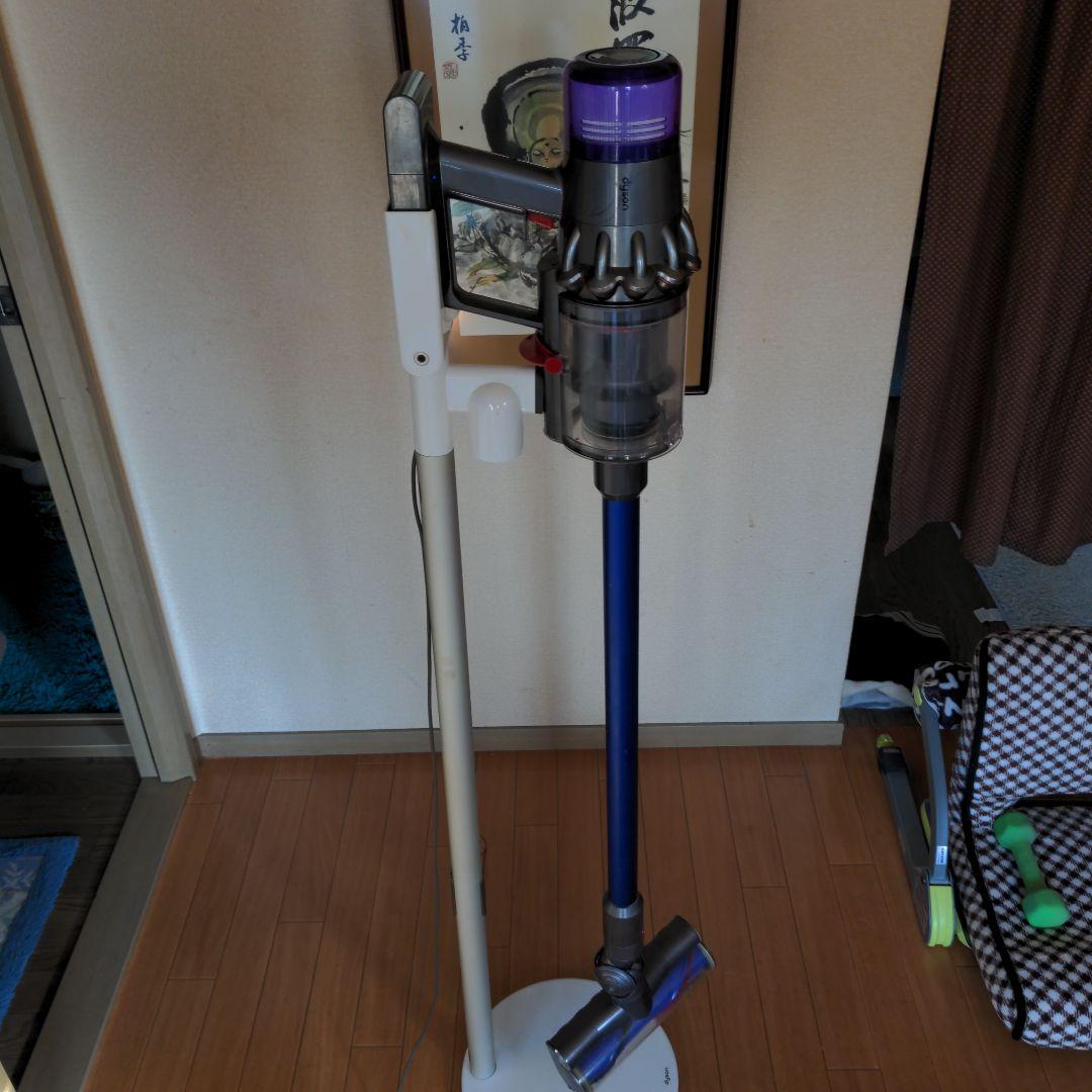 Dyson SV14コードレスクリーナー 本体 グレー/パープルスタンド付
