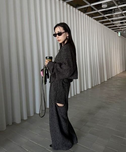 Ameri♡DEFORMATION SUMMER TWEED JACKET