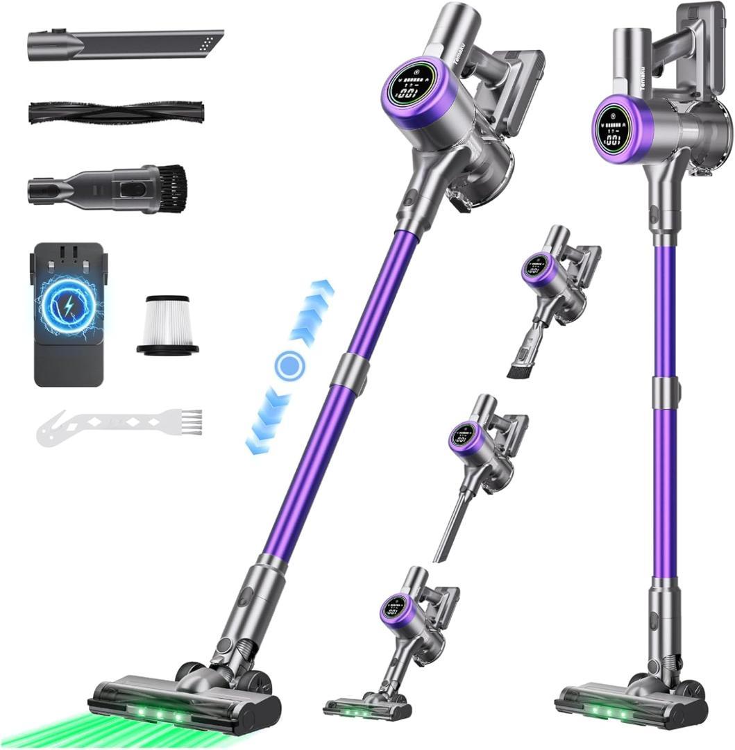 掃除機 コードレス 超強力吸引 65分連続稼働 自立式 低騒音 AI汚れ自動検知