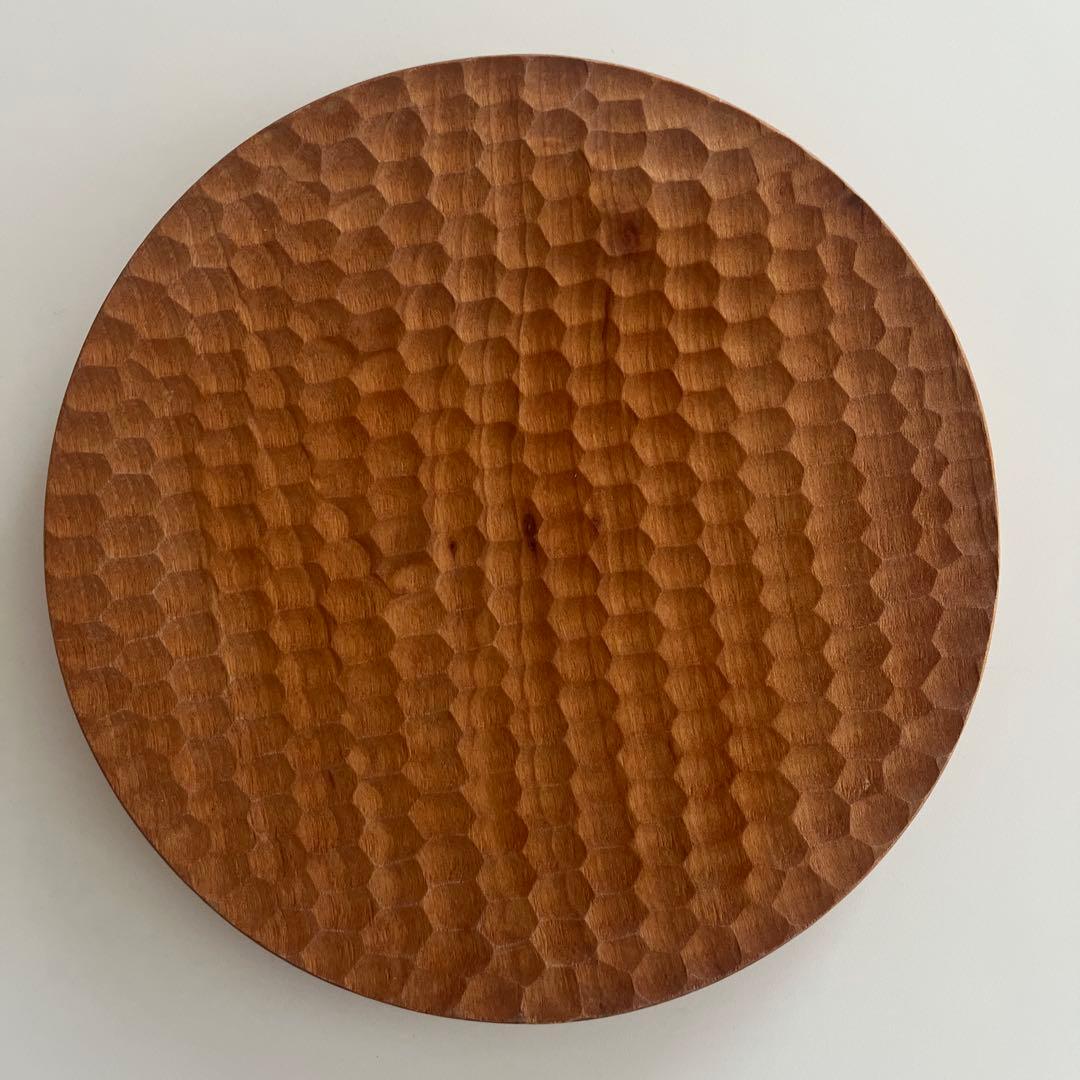 木工房玄 高塚和則さんのパン皿 はちのす掘り2枚セット