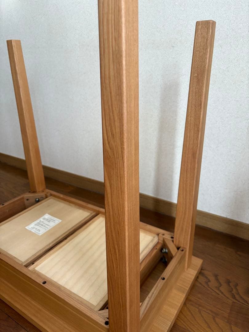 【送料込】無印良品：タモ材パーソナルデスク