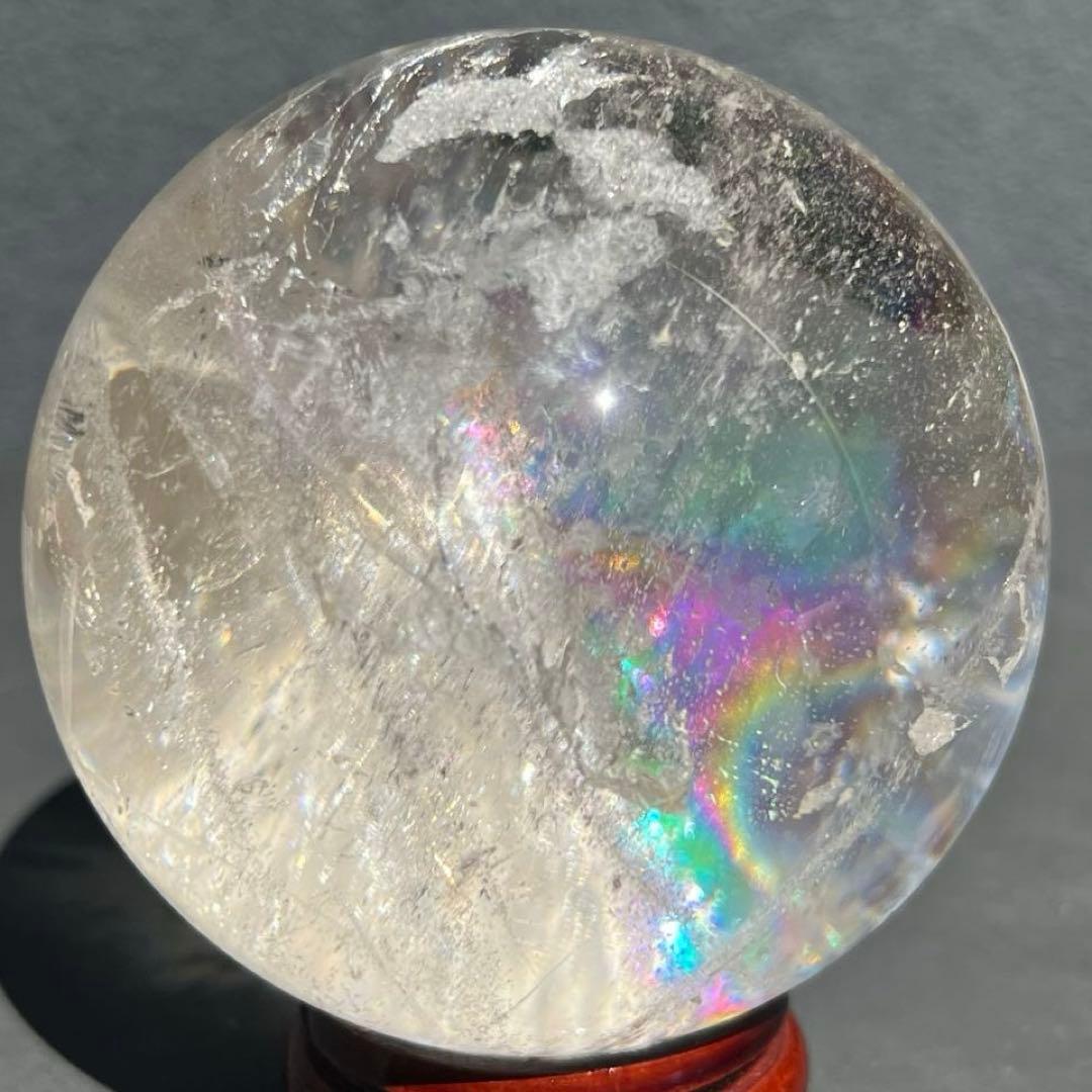 ✳️専用‼️極上別格品☆極煌玉✨ハイクオリティ✨虹入り ヒマラヤ水晶 丸玉 天然石