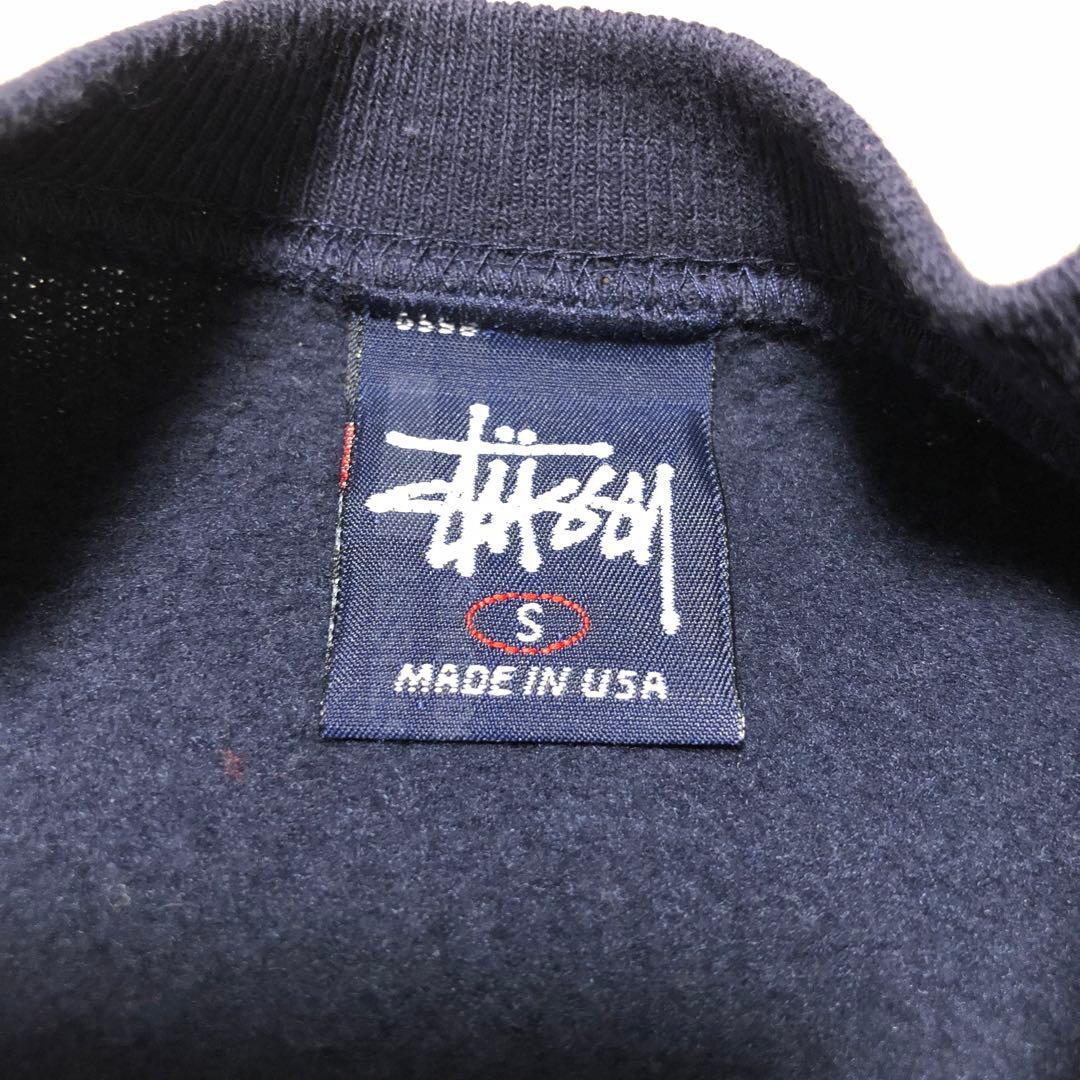 old stussy ステューシー　USA製　紺タグ　90s スウェット　紺色