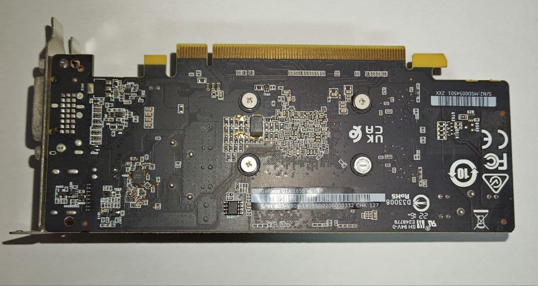 MSI GeForce GTX 1650 4GT LP 4GB グラボ