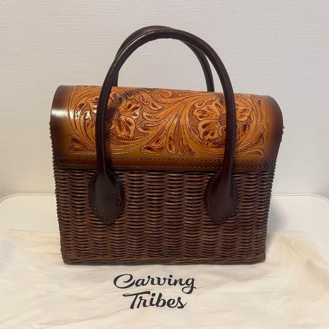 【専売】グレースコンチネンタル カービング カゴバッグ