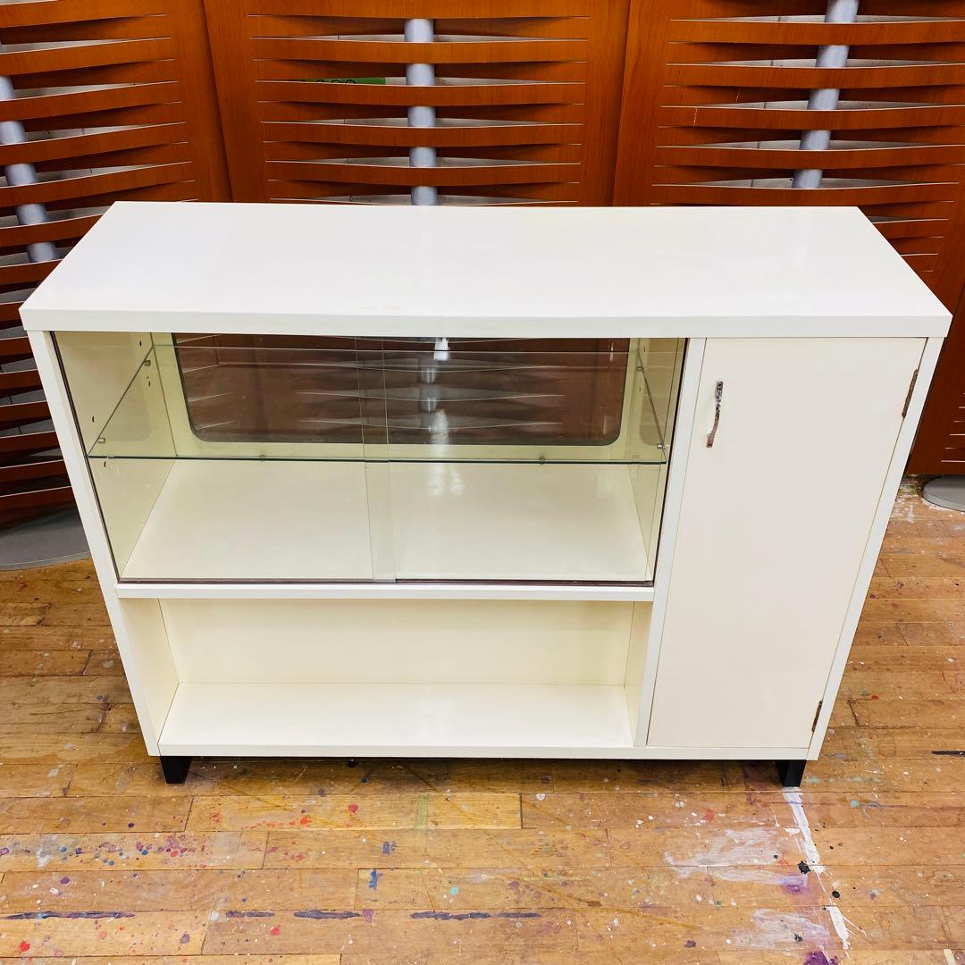 ショーケース 店舗什器 ディスプレイ 展示棚 飾り棚 店舗用レジ台 昭和レトロ