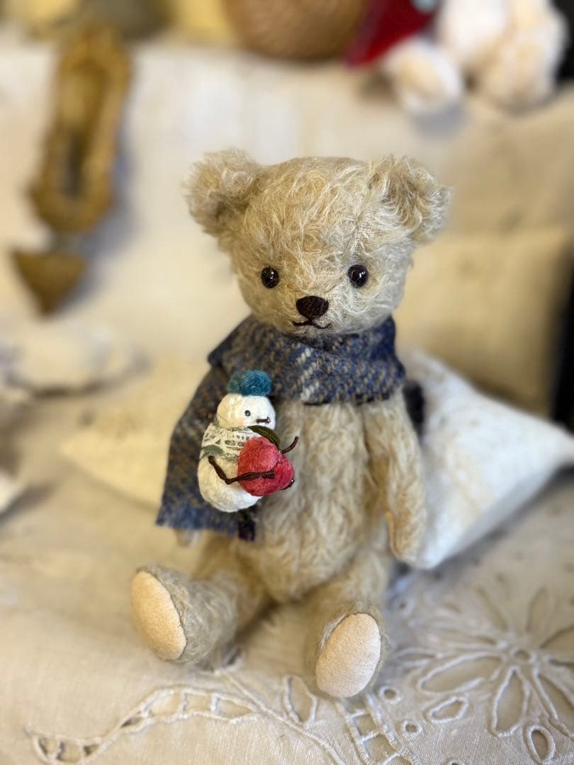 モヘアのテディベア　teddybear ちびくまcocolilou