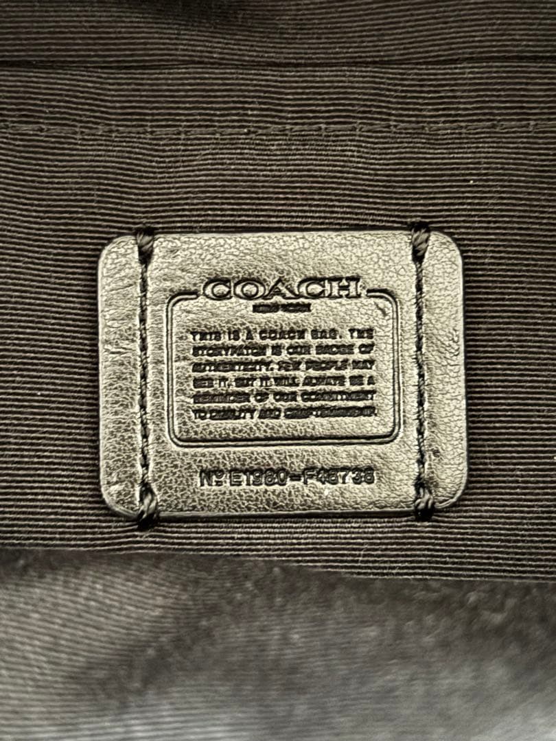 【美品】COACH　f48738　ウエストポーチ　ボディバッグ　ゴールド金具