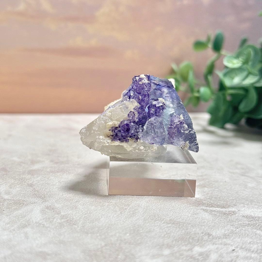 ◆【D018】針状鉱物入りフローライト ヤオガンシャン Aタイプ 原石 鉱物標本