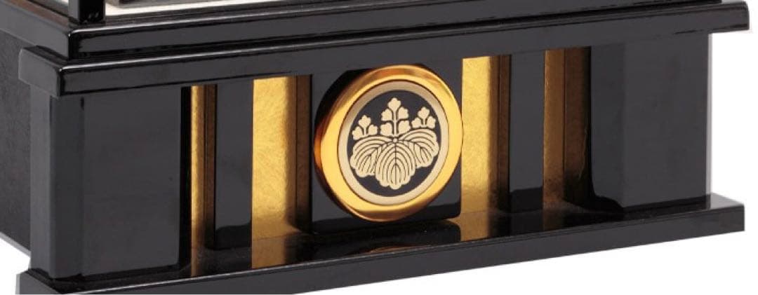 東京久月　家紋付破魔弓ガラスケース１０号・間口約３１×奥行約２０×高さ約３９㎝