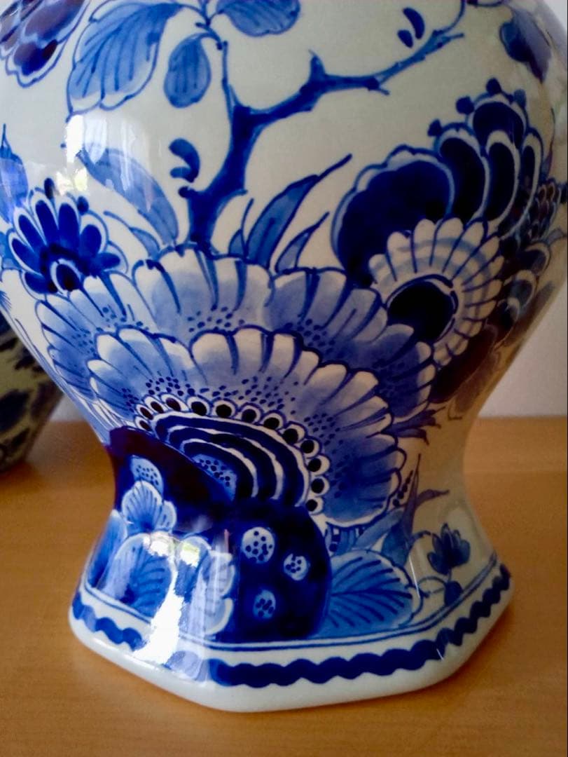 オランダ　デルフト 花瓶　ロイヤルデルフト 壺　アンティーク