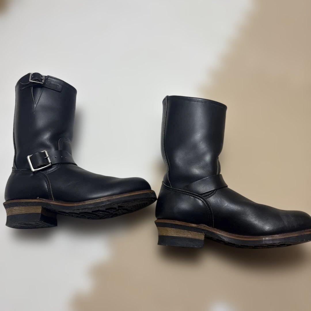 h*e様 美品　レッドウイング　RED WING ブラック エンジニアブーツ バ