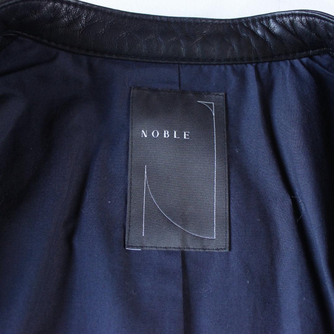 NOBLE ソフトラムレザージャケット Sサイズ ブラック シングルライダース