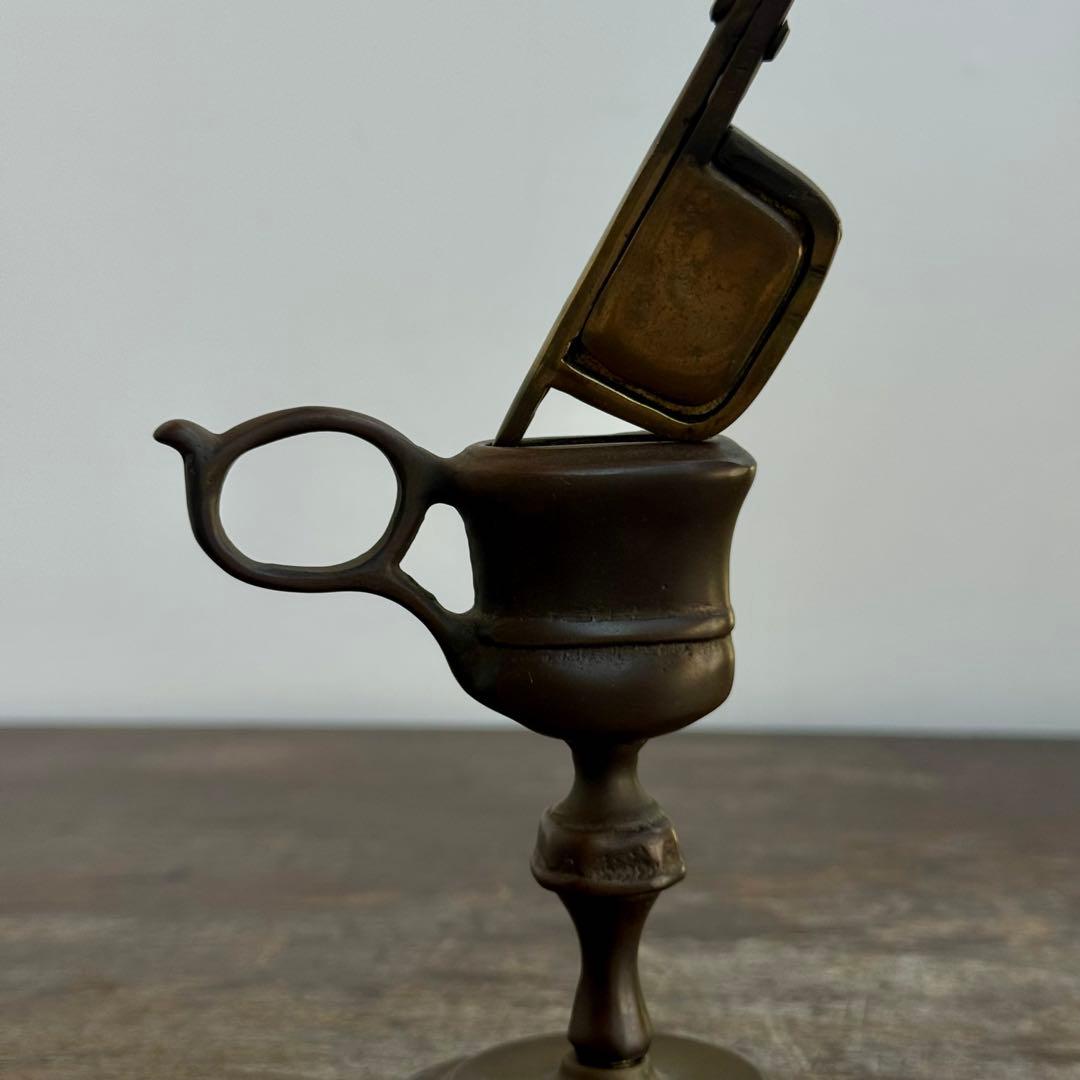 真鍮製キャンドルスナッファーとスタンド｜イタリア製ヴィンテージ