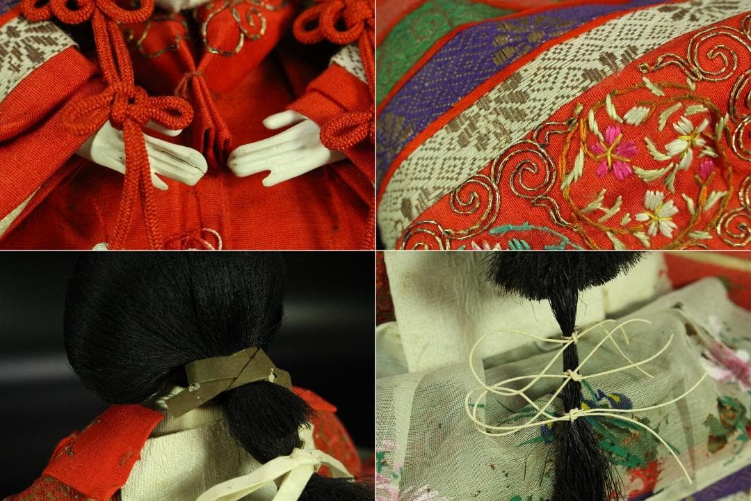 京都 丸屋 大木平蔵 丸平 雛人形 一対 男雛女雛 共箱(K-A643)