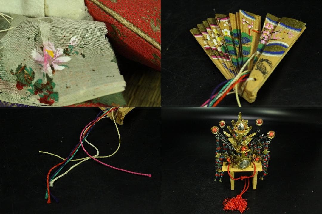 京都 丸屋 大木平蔵 丸平 雛人形 一対 男雛女雛 共箱(K-A643)