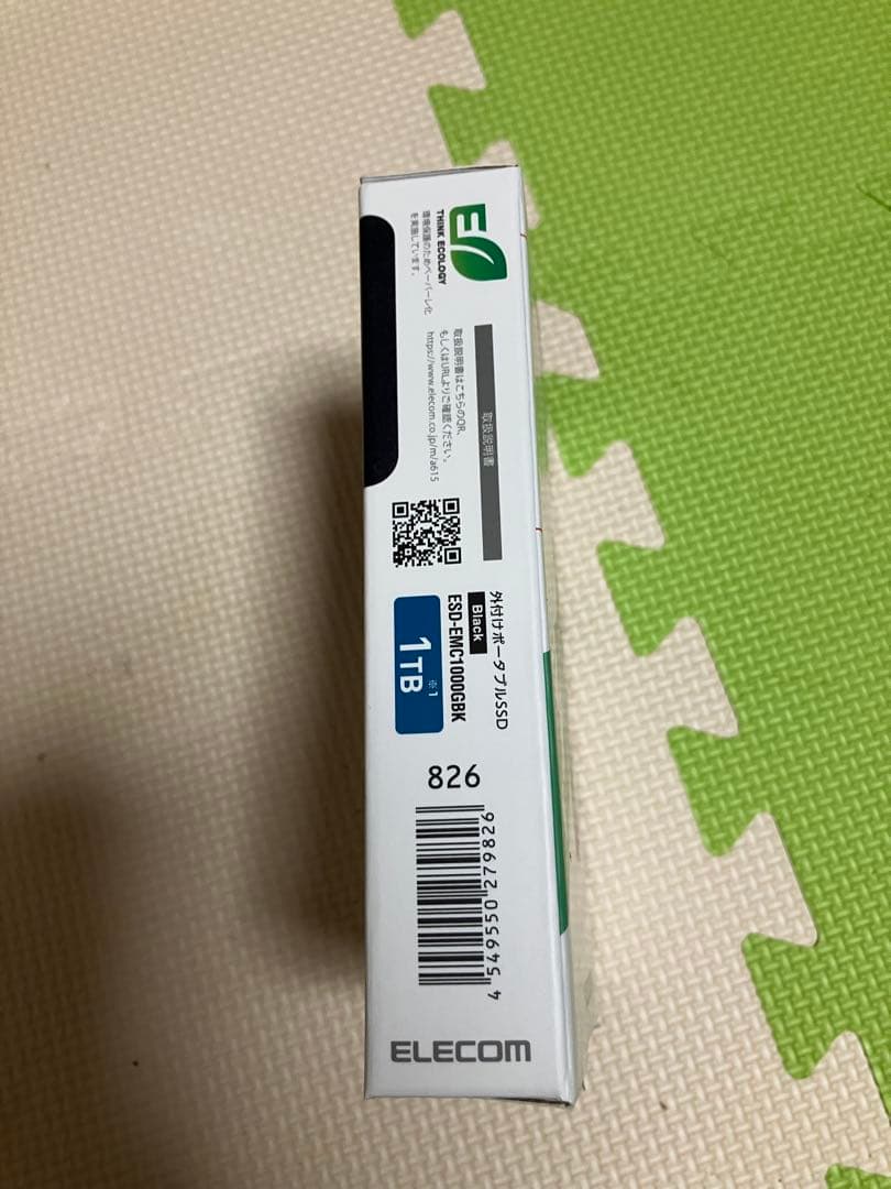ELECOM ESD-EMC1000GBK 1TB 外付けSSD 動作確認済み