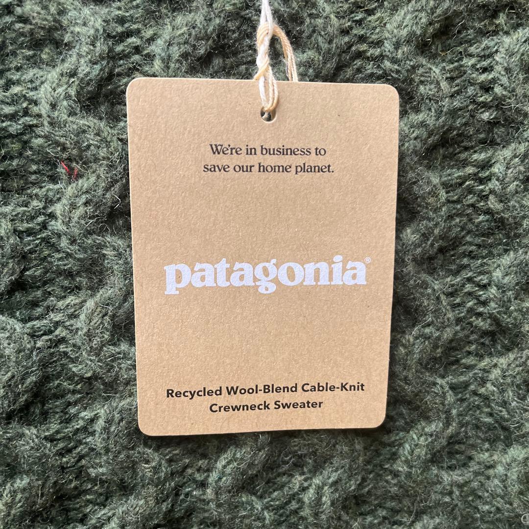 パタゴニア　リサイクル・ウールブレンド・ケーブルニット・クルーネック・セーター