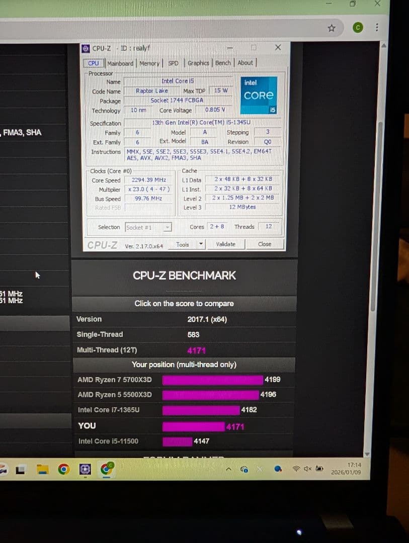 dynabookX83 878グラム i5 13世代/16G/512G