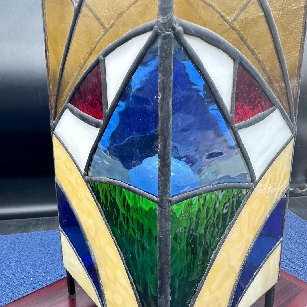 昭和　レトロ　ステンドグラス　ランプ　フロアランプ　卓上照明