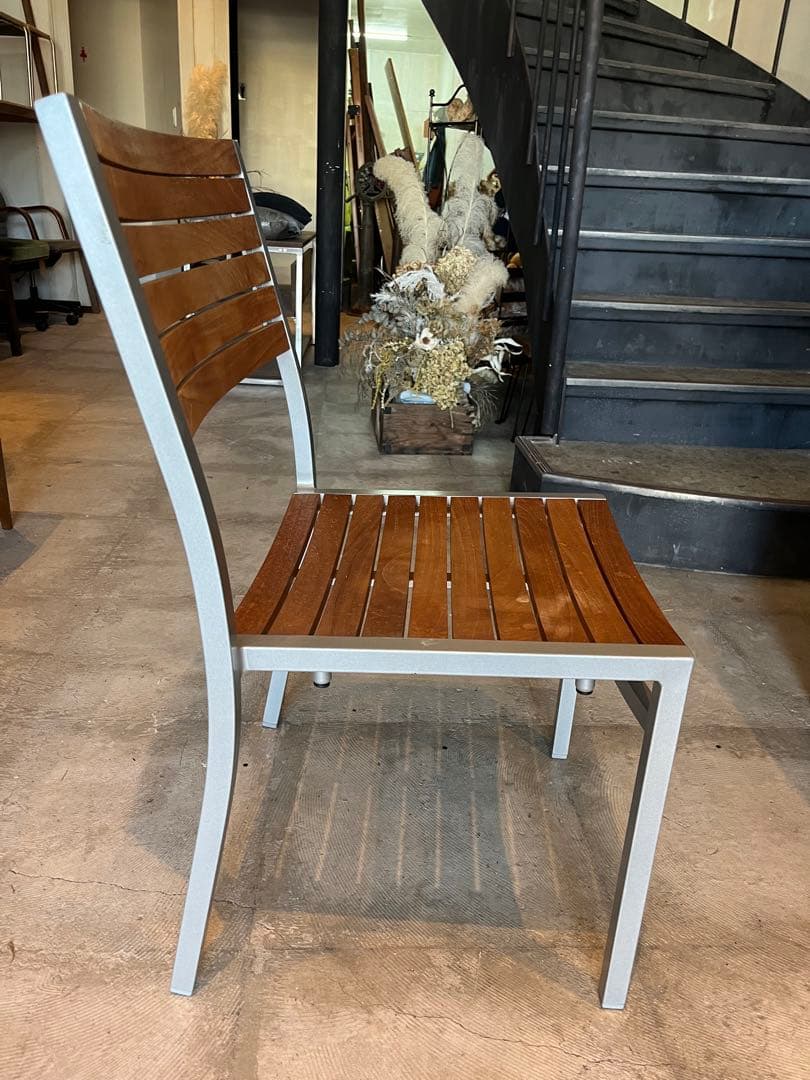 Maiori マイオリ　ガーデンチェア　アルミ　チーク