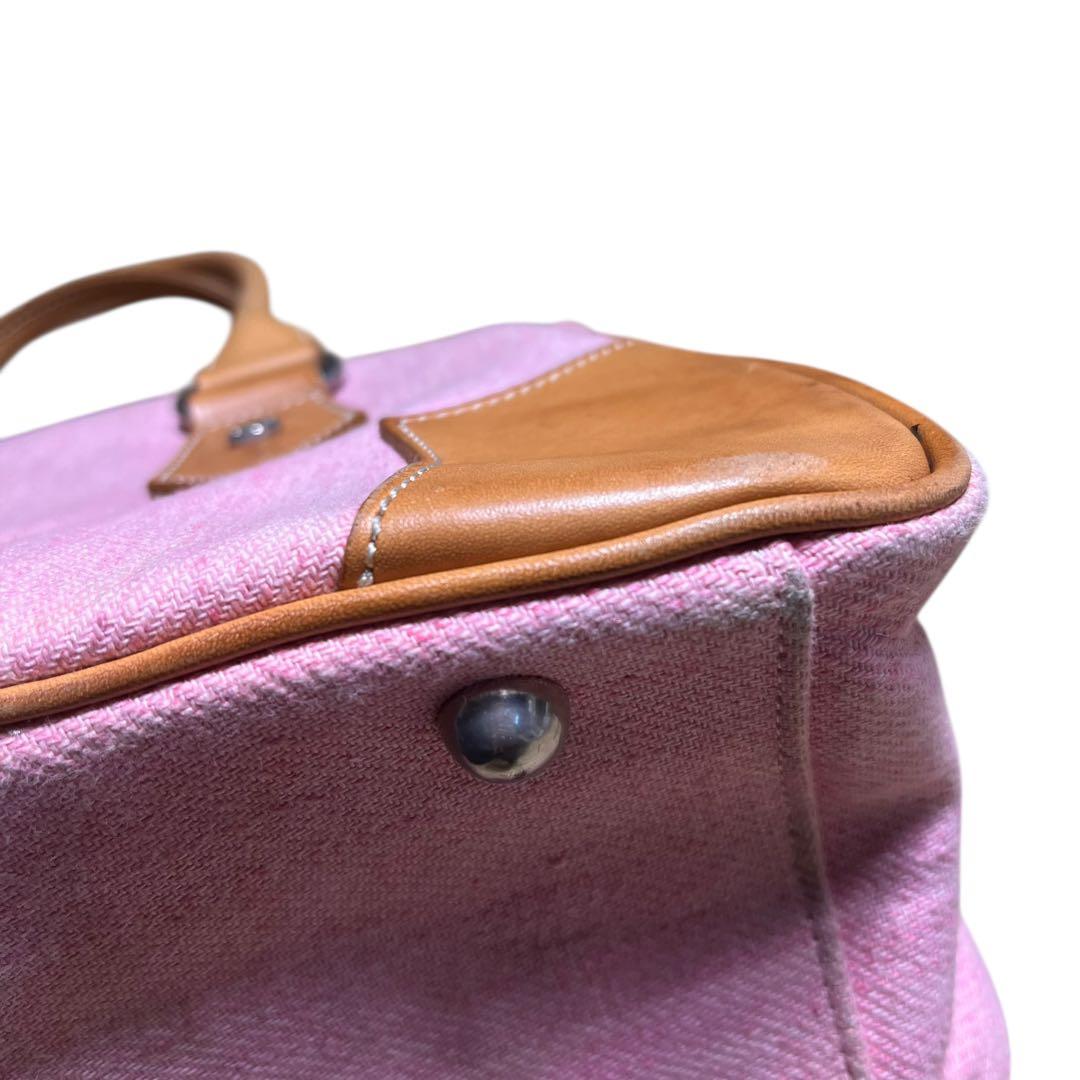 バーバリーブルーレーベル　ミニボストン　ハンドバッグ　レザ