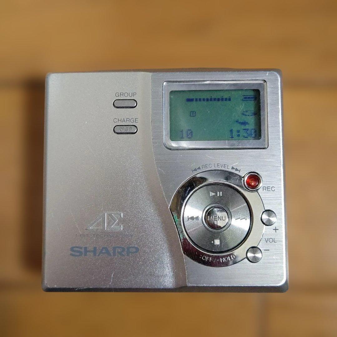 SHARP 1bitポータブルMDレコーダー MD-DR77-S