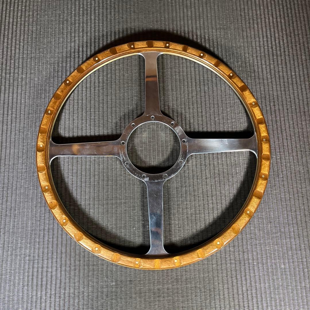 モトリタ　ウッドステアリング　4スポーク