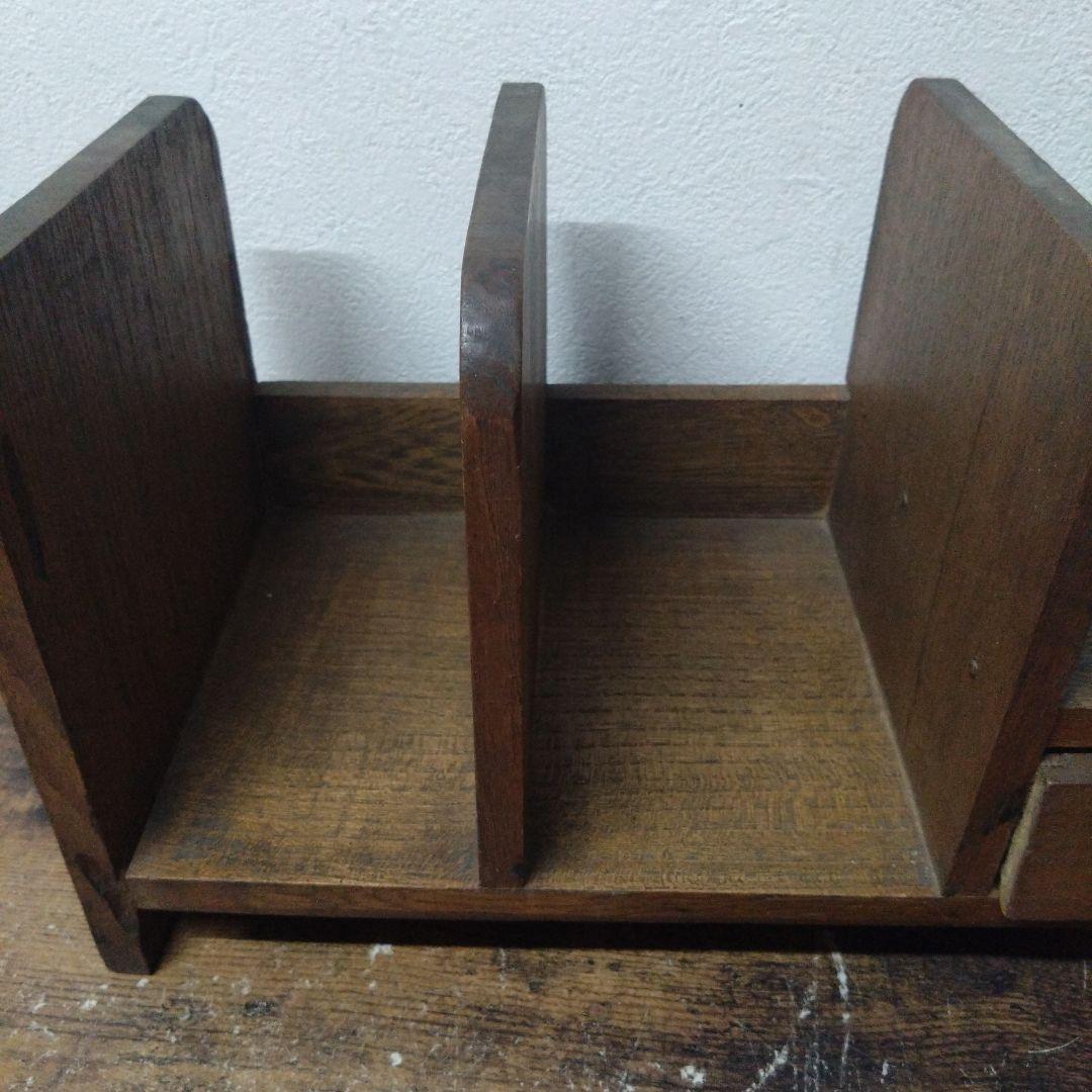 Mt8 木製本収納 引き出し付き 昭和レトロ アンティーク ヴィンテージ