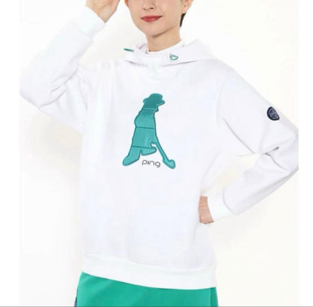 PING ピン レディース 全方向ストレッチ スウェットフーディー L