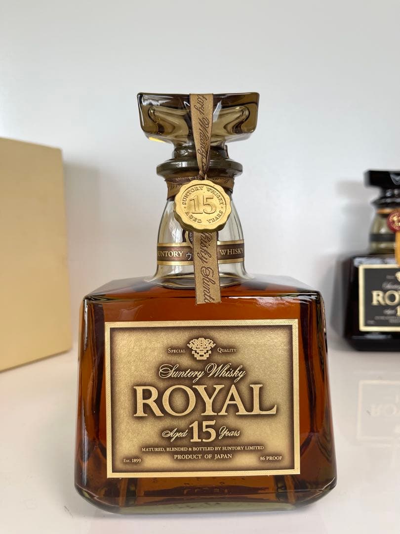 【美品】サントリーローヤル 15年ゴールドラベル 12年 2本セット 新品未開栓