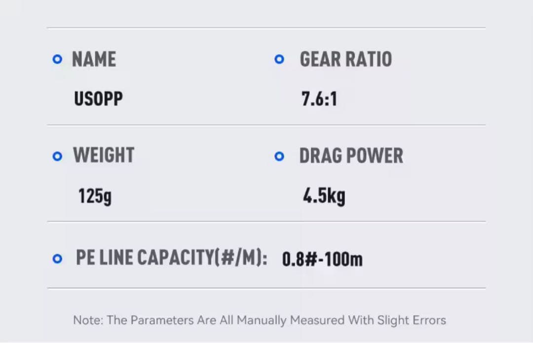 【NEW】超軽量 ベイトフィネスリール　左ハンドル　LEYDUN USOPP