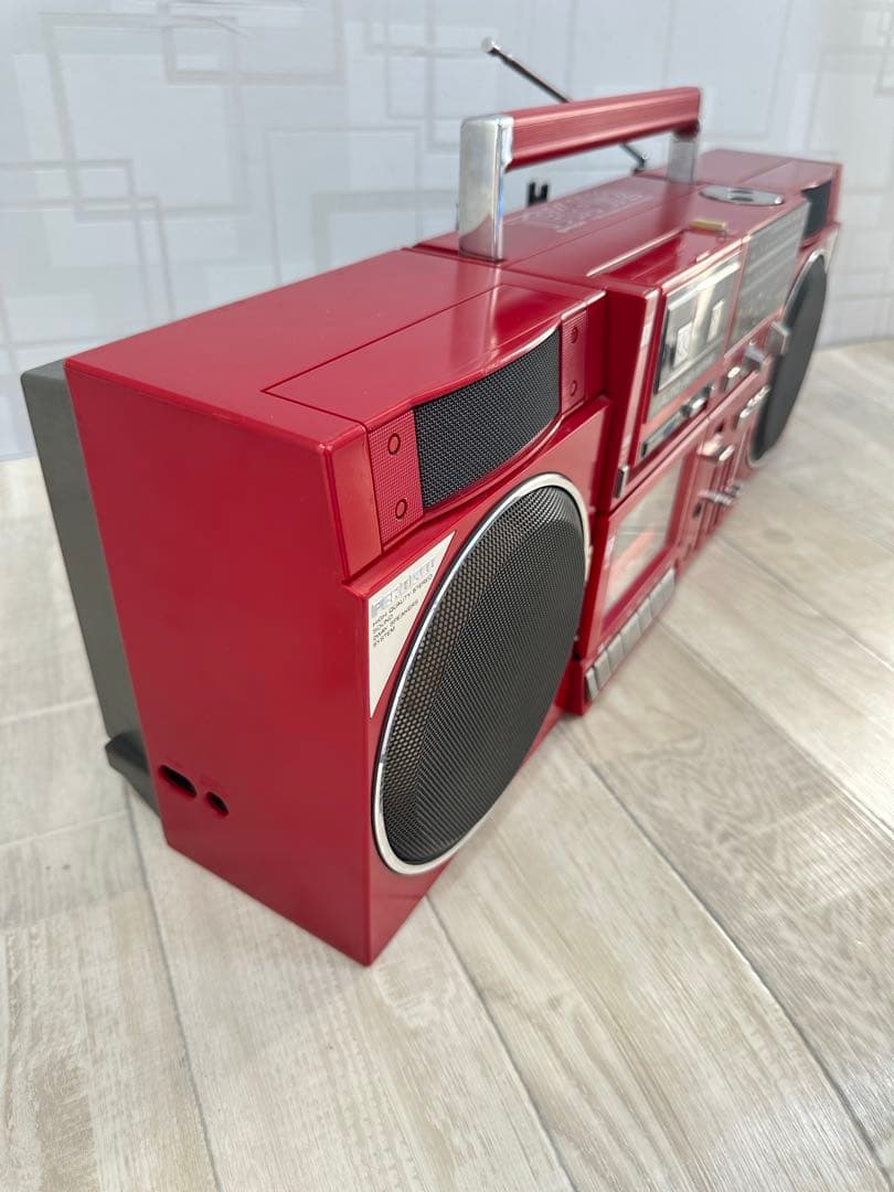 希少名機・動作品|日立ラジカセ TRK-W2昭和レトロ　ラジオFM/AM