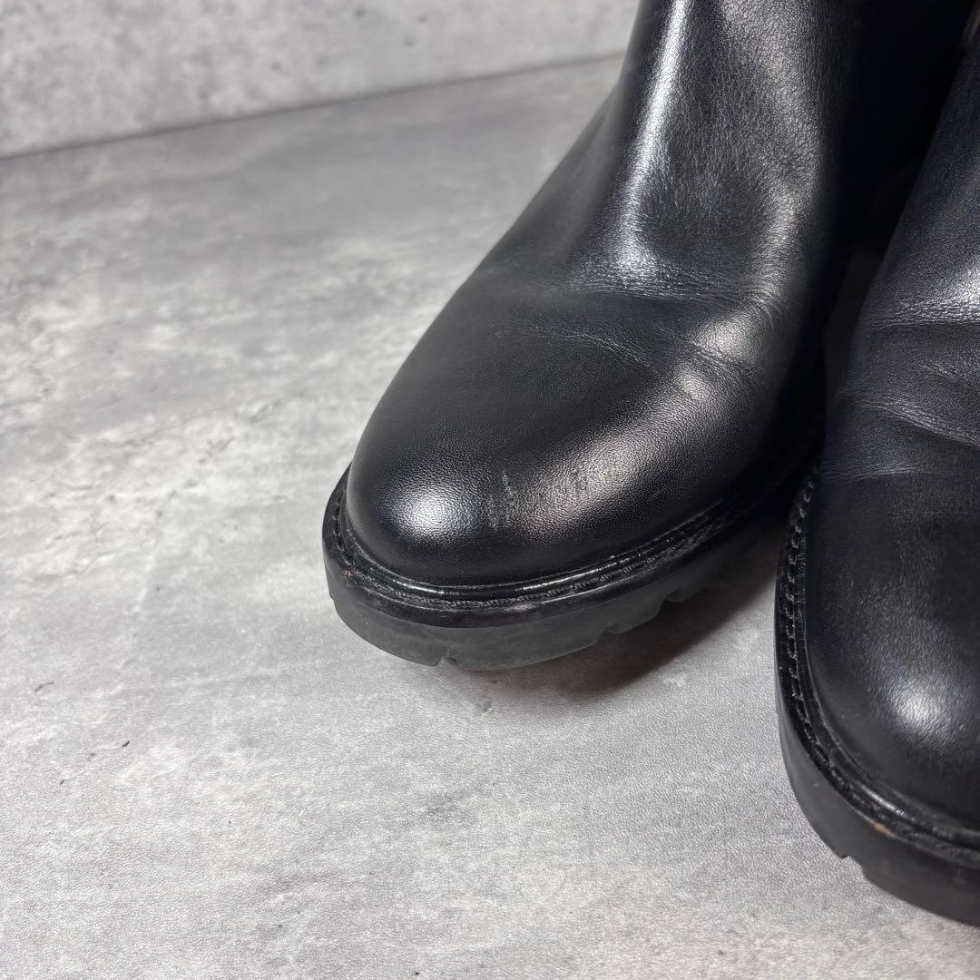 COLE HAAN コールハーン　チェルシーブーツ　サイドゴア　厚底　24㎝ 黒