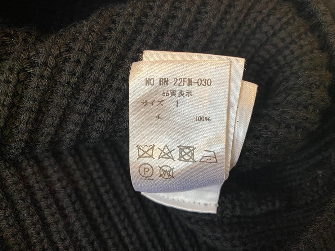 BATONER バトナー シグネチャークルーネックニット ブラック サイズ1