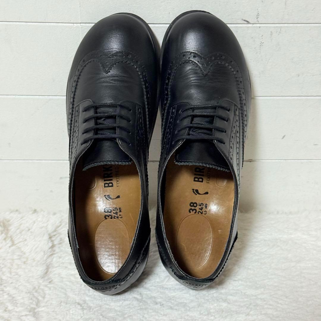 美品✨ ビルケンシュトック　ララミーロウ　レザー　ドレスシューズ　38 ブラック
