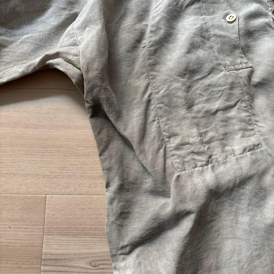 あ*え様 フレンチ　リネンスモック　vintage生地　 ボージョン　ボロ