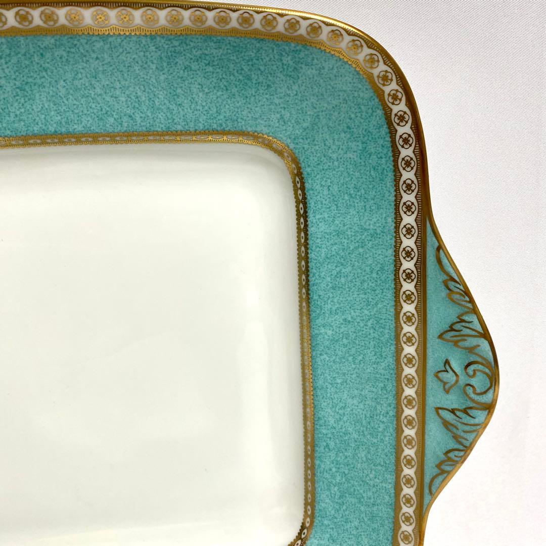 ウェッジウッド ユーランダー パウダーターコイズ スクエアプレート