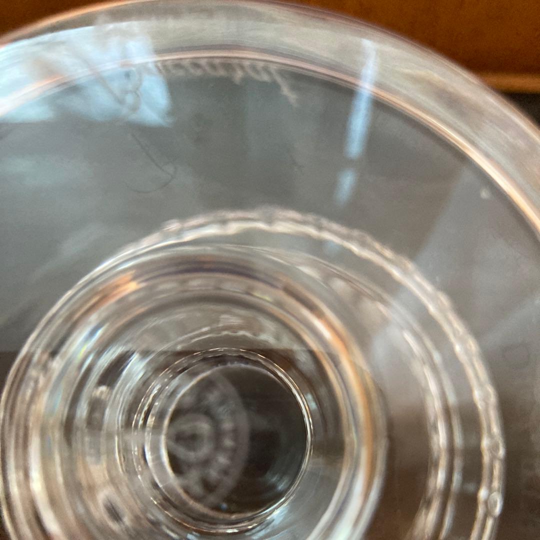 クリアガラス 菓子入れ 赤い蓋付き