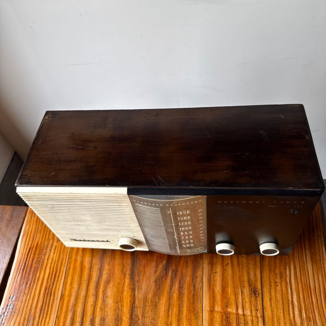 真空管ラジオ　ナショナル　昭和レトロ
