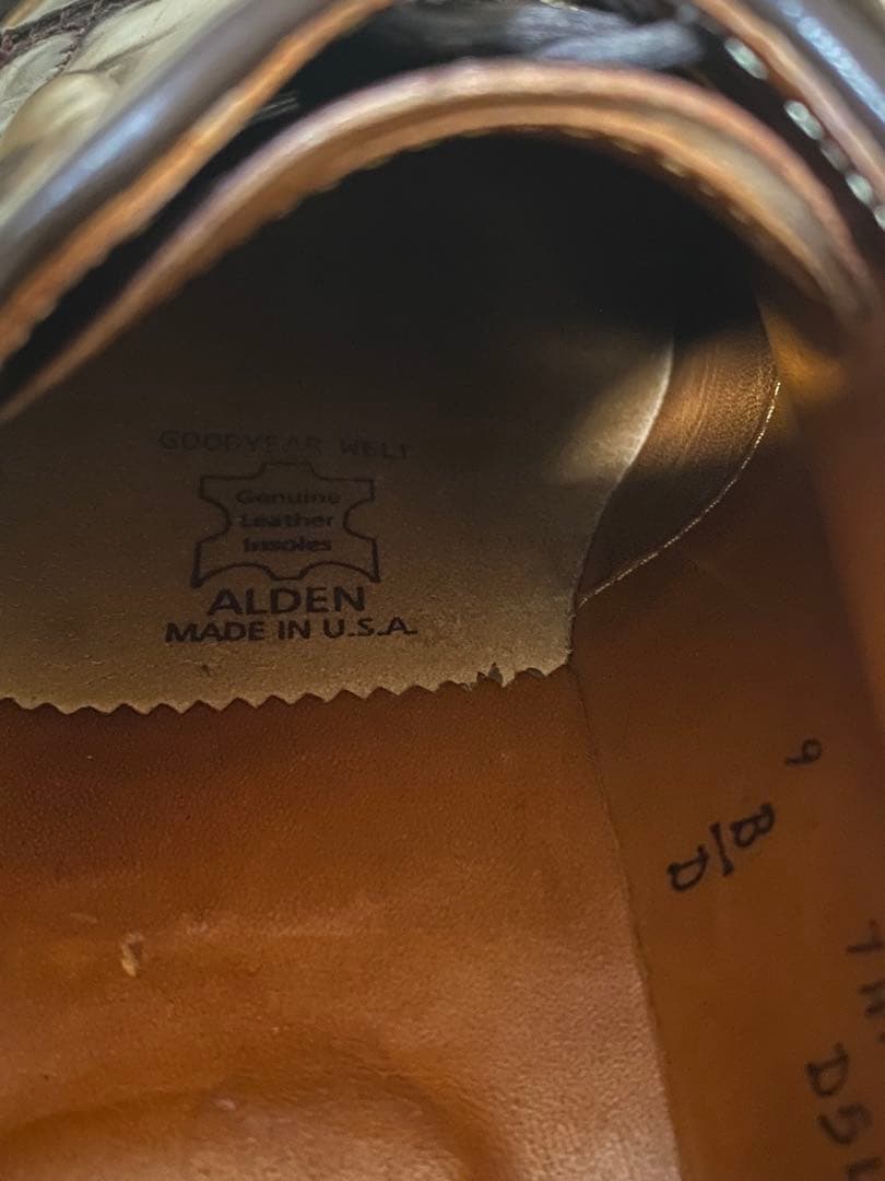 S*g様 Alden オールデン コードバン 9D バーガンディー シューツリー
