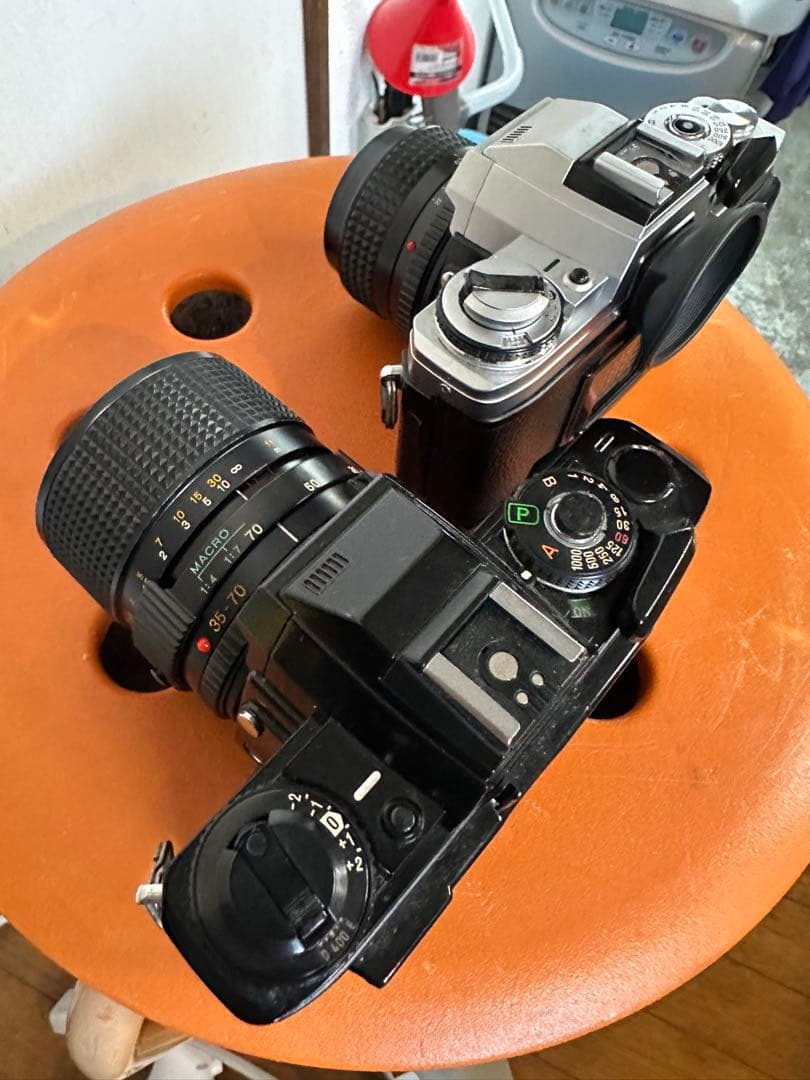 Minolta X-700 黒銀2台 動作品 MD28mm 35-70mm付