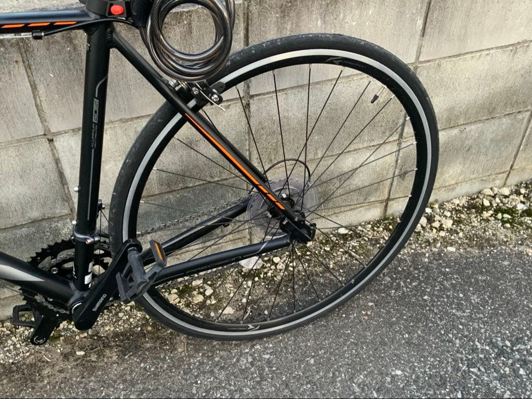 PRECISION ロードバイク ブラック/オレンジ
