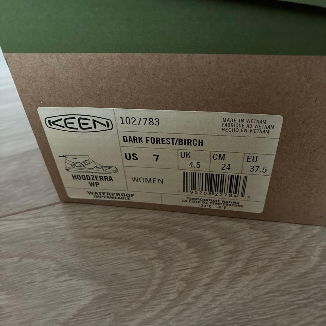 【新品未使用】KEENフッドゼラ　防水ブーツ　ショート　24.0
