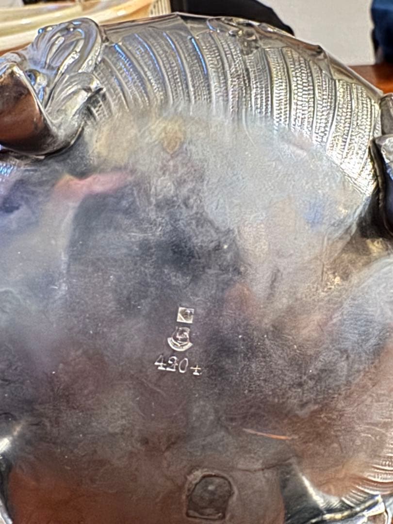 クリストフル ガリアのティーポットとミルクポットのセット