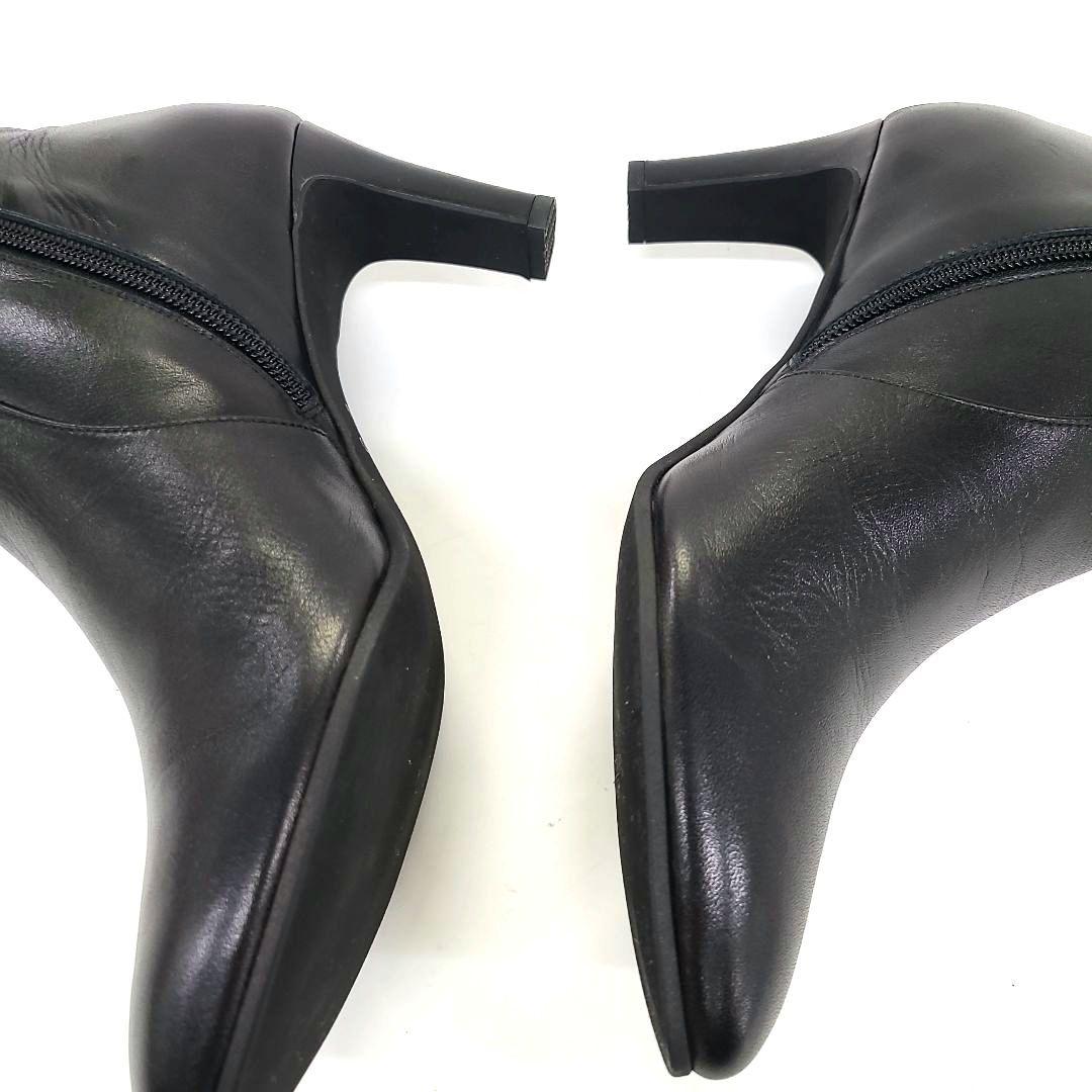 【日本製】UNTITLED カーフスキンロングブーツ 24.0　美脚