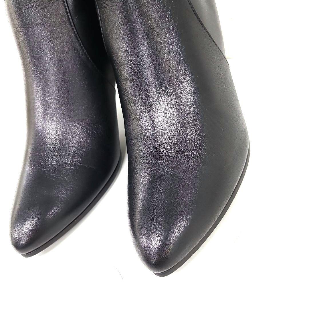 【日本製】UNTITLED カーフスキンロングブーツ 24.0　美脚