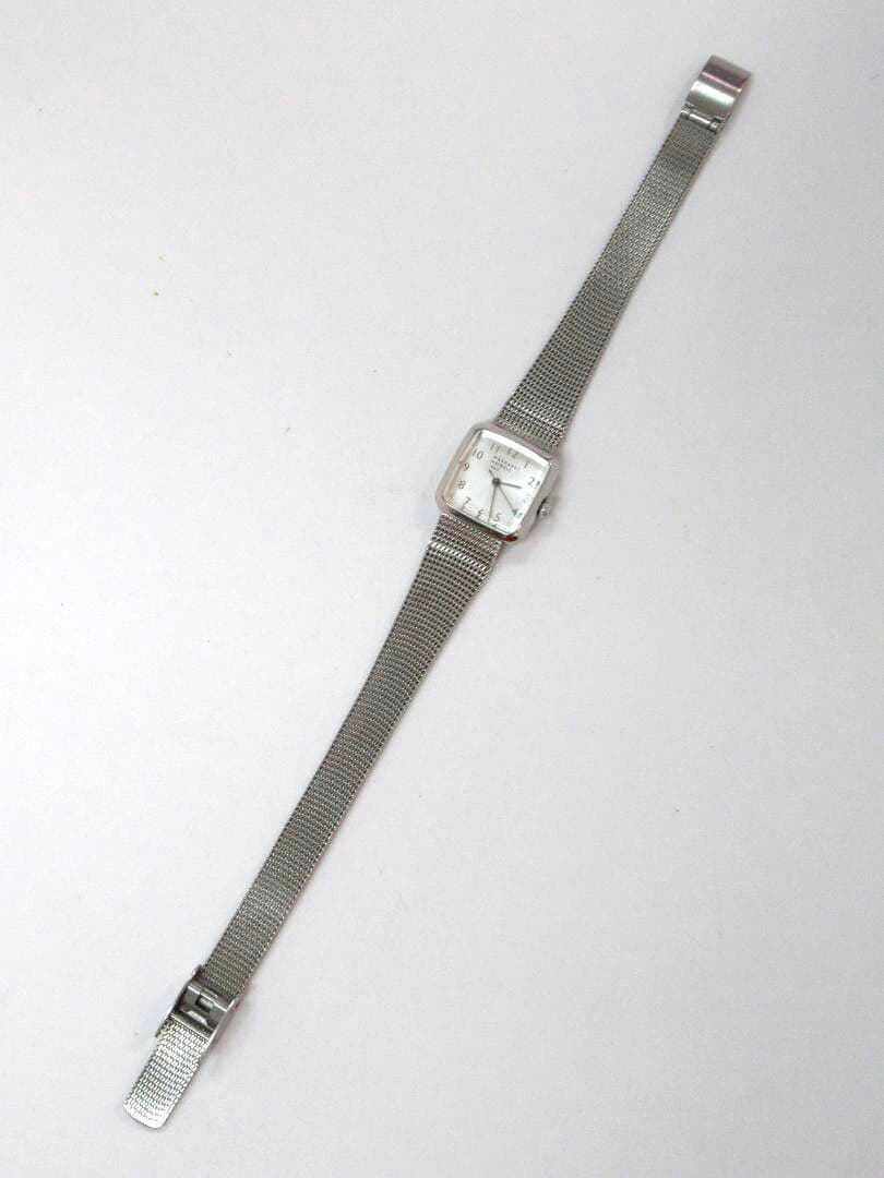 マーガレットハウエル レディース 腕時計 スクエアフェイス シルバー SSベルト