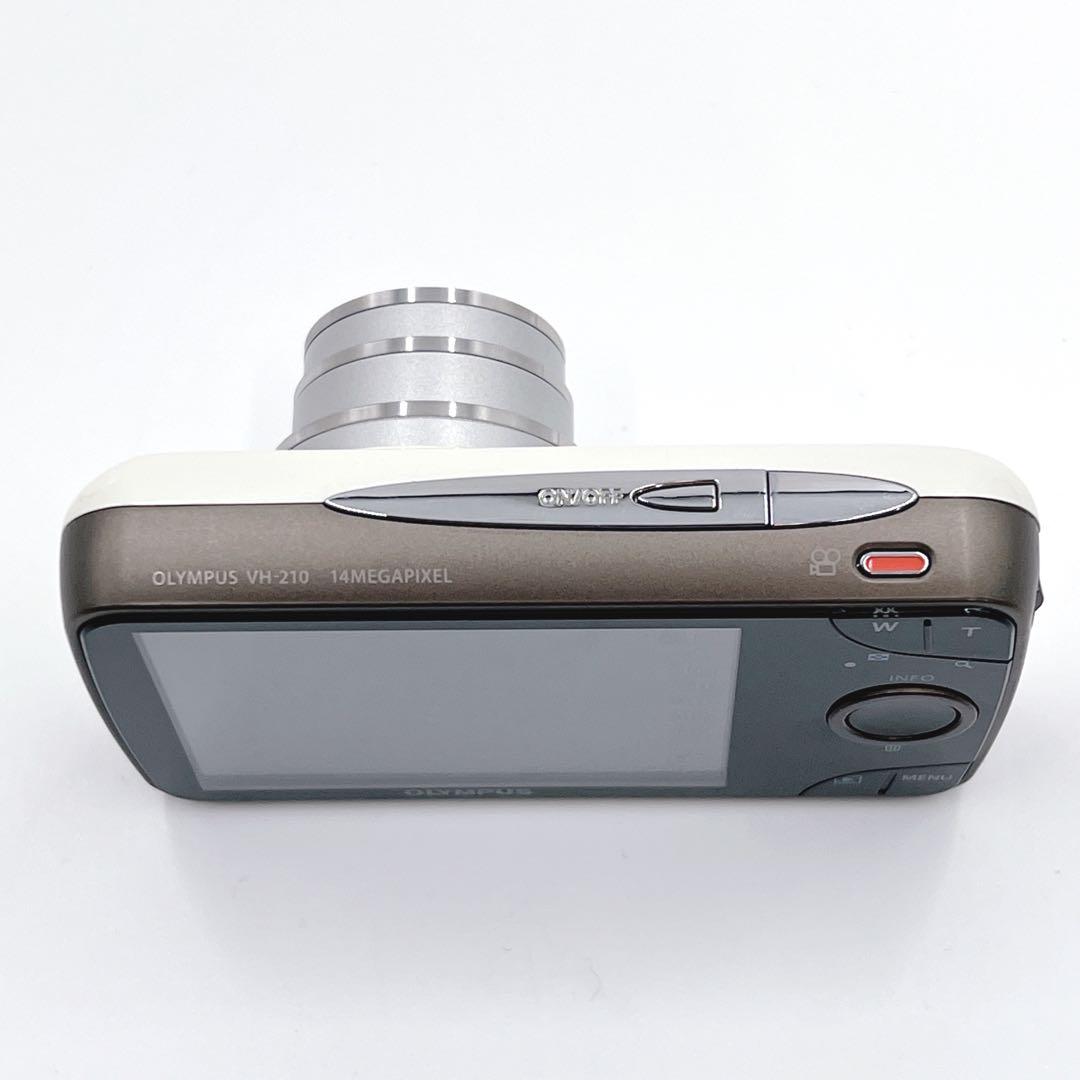 【美品】 OLYMPUS VH-210 ホワイト　コンデジ　オリンパス　デジカメ